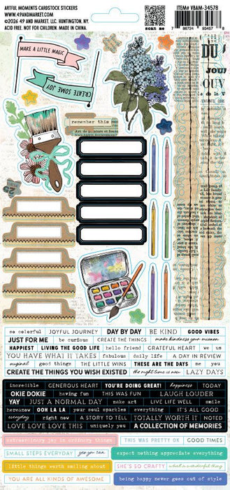 49 & Market Artful Moments by Vicki Boutin - Cardstock Stickers