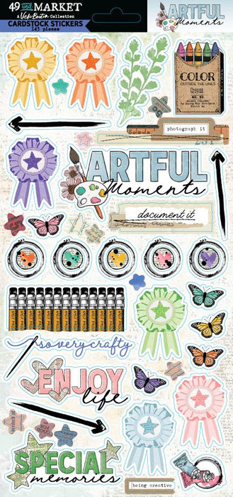 49 & Market Artful Moments by Vicki Boutin - Cardstock Stickers