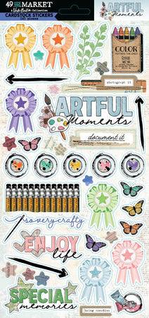 49 & Market Artful Moments by Vicki Boutin - Cardstock Stickers