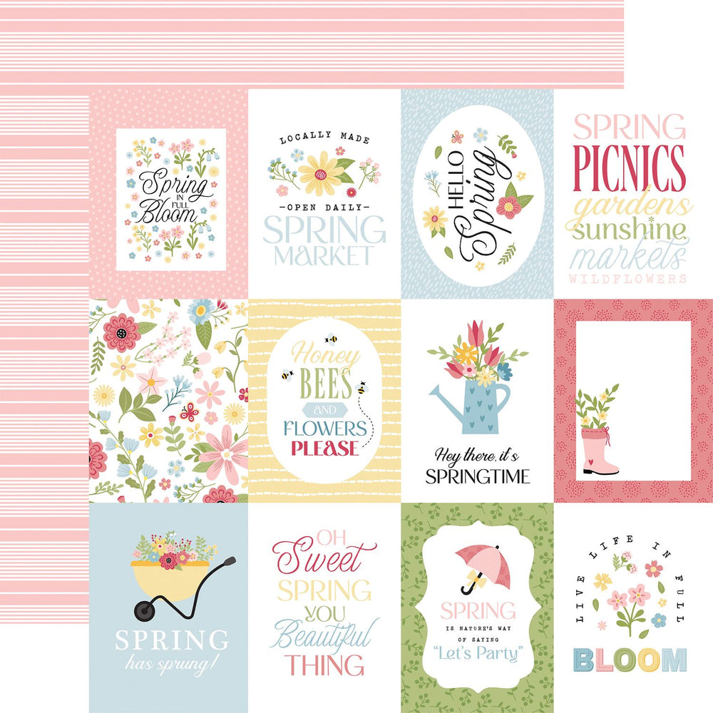 Echo Park In Full Bloom - 3x4 Journaling Cards