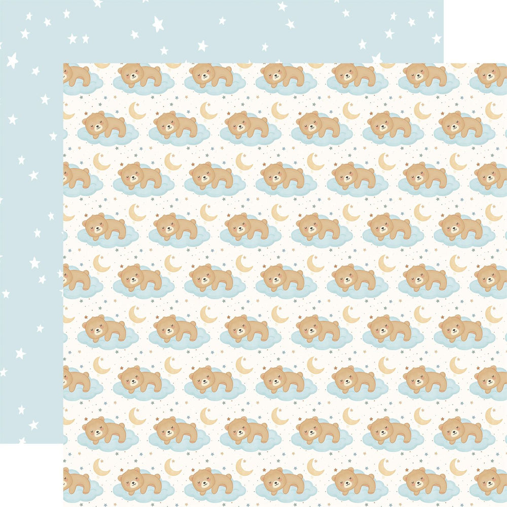 Carta Bella Little Lullabies Baby Boy - Sleepy Baby Bear