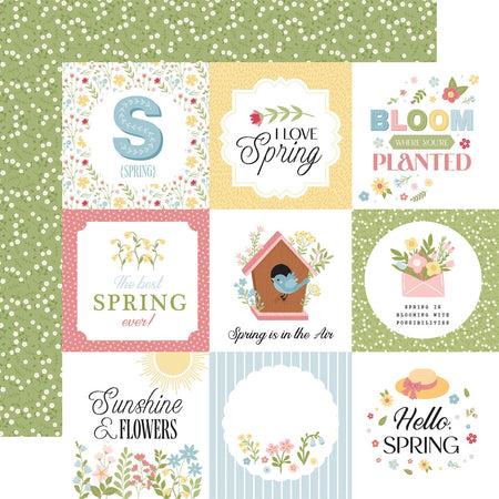 Echo Park In Full Bloom - 4x4 Journaling Cards
