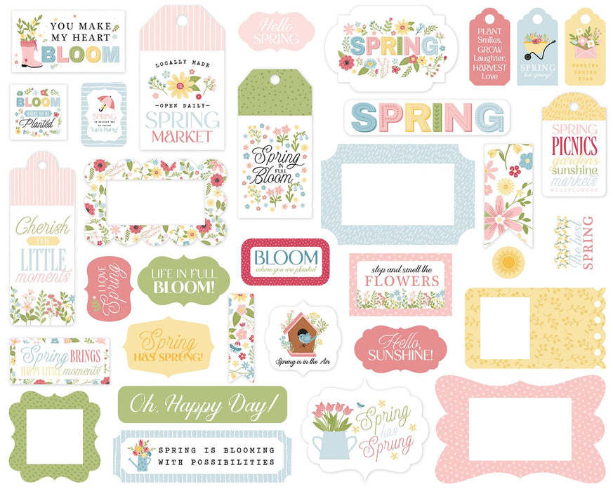 Echo Park In Full Bloom - Ephemera Frames & Tags