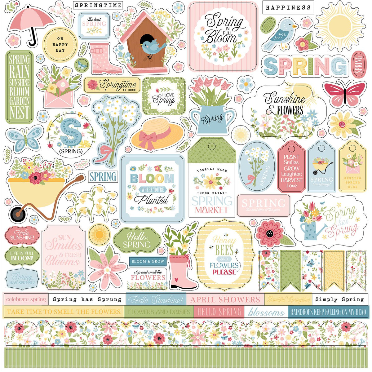 Echo Park In Full Bloom - Element Stickers — Papermaze