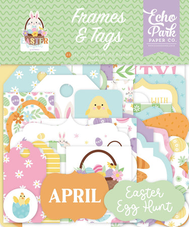 Echo Park Easter Basket - Ephemera Frames & Tags