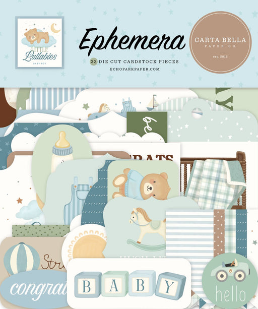 Carta Bella Little Lullabies Baby Boy - Ephemera