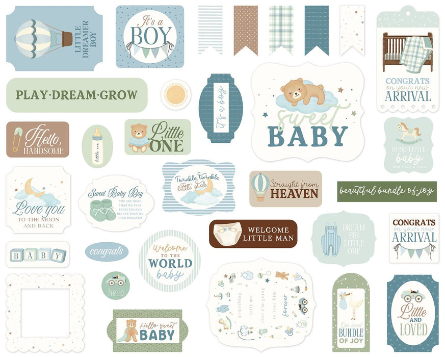 Carta Bella Little Lullabies Baby Boy - Ephemera