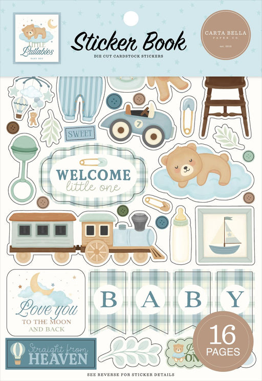 Carta Bella Little Lullabies Baby Boy - Sticker Book