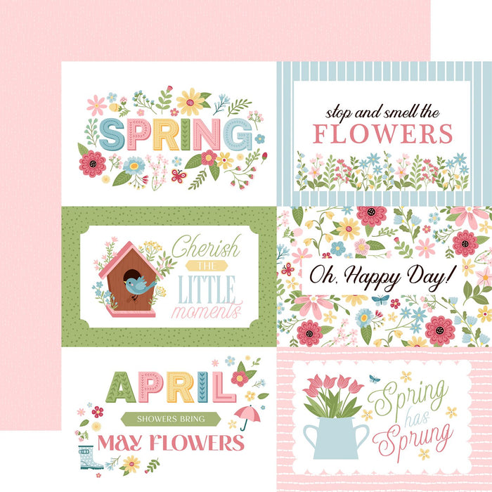 Echo Park In Full Bloom - 6x4 Journaling Cards