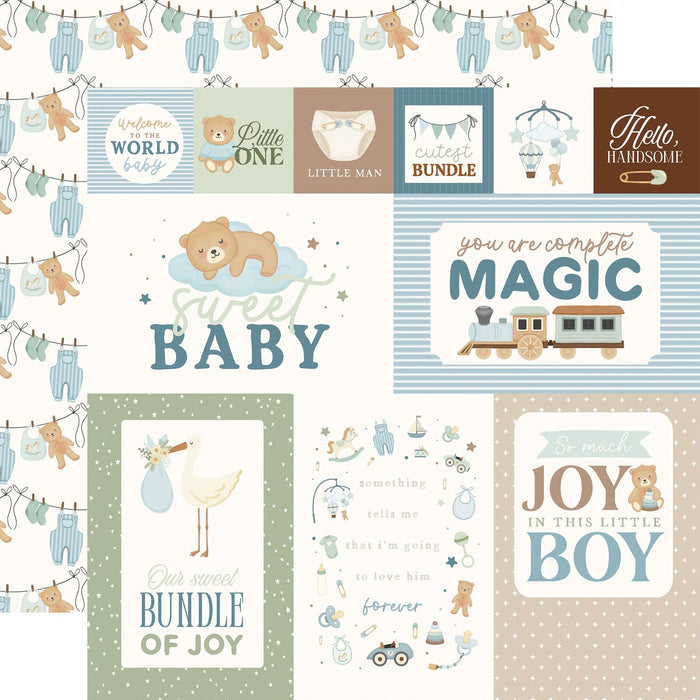 Carta Bella Little Lullabies Baby Boy - Multi Journaling Cards