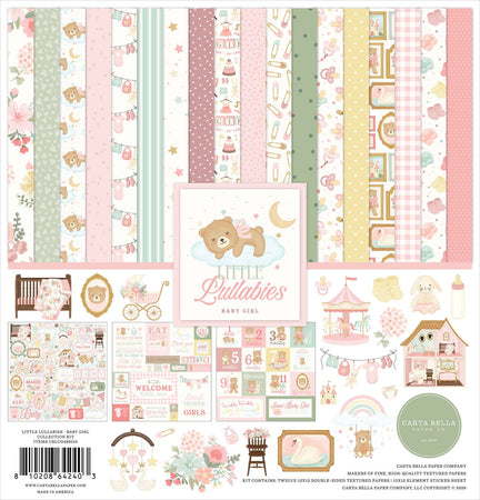 Carta Bella Little Lullabies Baby Girl - 12x12 Collection Kit
