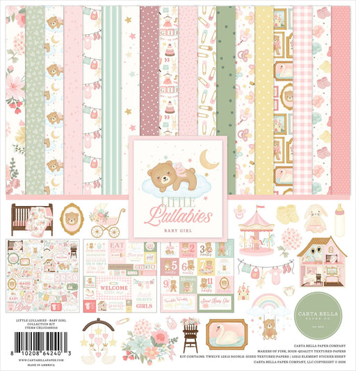 Carta Bella Little Lullabies Baby Girl - 12x12 Collection Kit