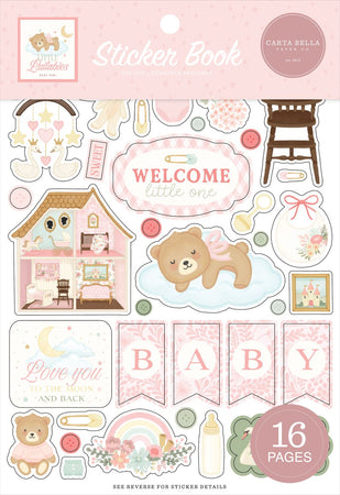 Carta Bella Little Lullabies Baby Girl - Sticker Book