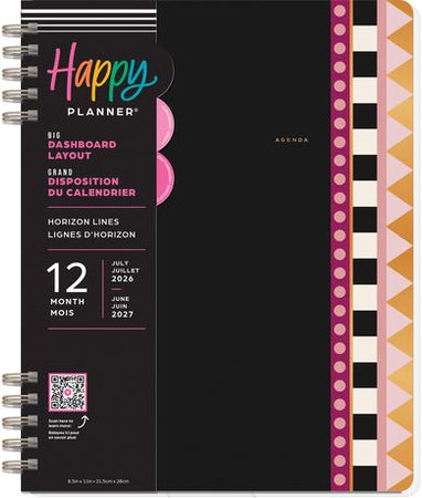 Me & My Big Ideas Happy Planner - Horizon Lines Big Twin Loop Planner 12 Month Jul 26 - Jun 27