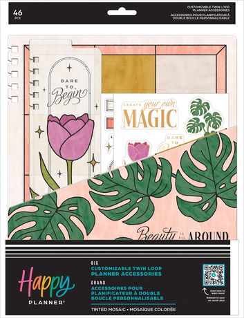 Me & My Big Ideas Happy Planner - Tinted Mosaic BIG Accessory Pack