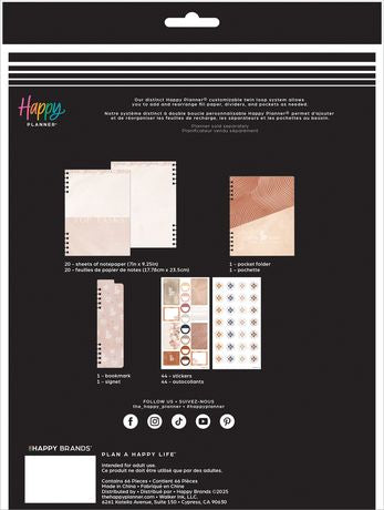 Me & My Big Ideas Happy Planner - Dune Hues Customisable Twin Loop Classic Accessory Pack