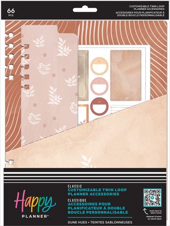 Me & My Big Ideas Happy Planner - Dune Hues Customisable Twin Loop Classic Accessory Pack