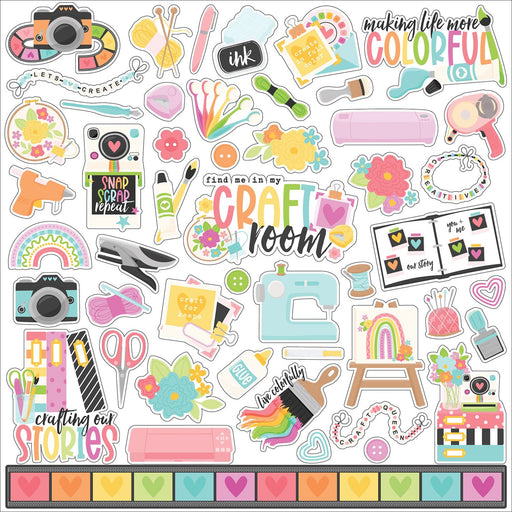 Echo Park Craft Room - Element Stickers