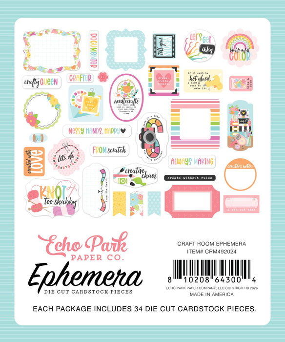 Echo Park Craft Room - Ephemera Icons