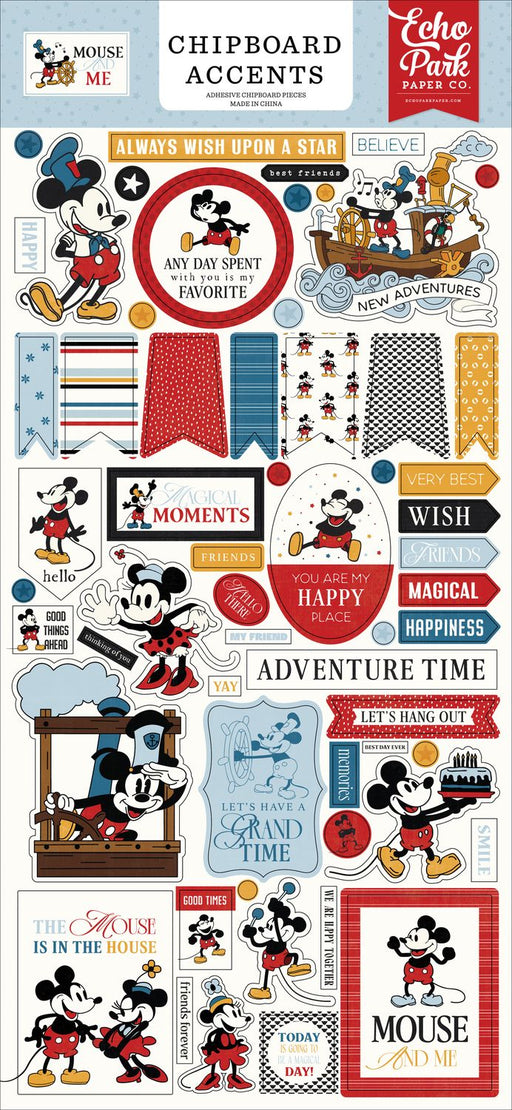 Echo Park Mouse And Me - Chipboard Accents