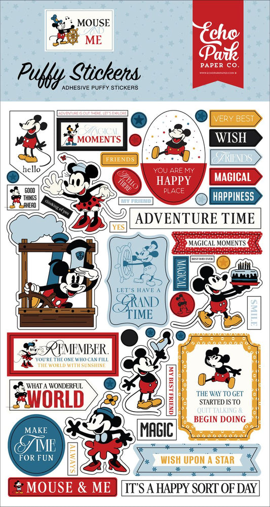 Echo Park Mouse And Me - Puffy Stickers