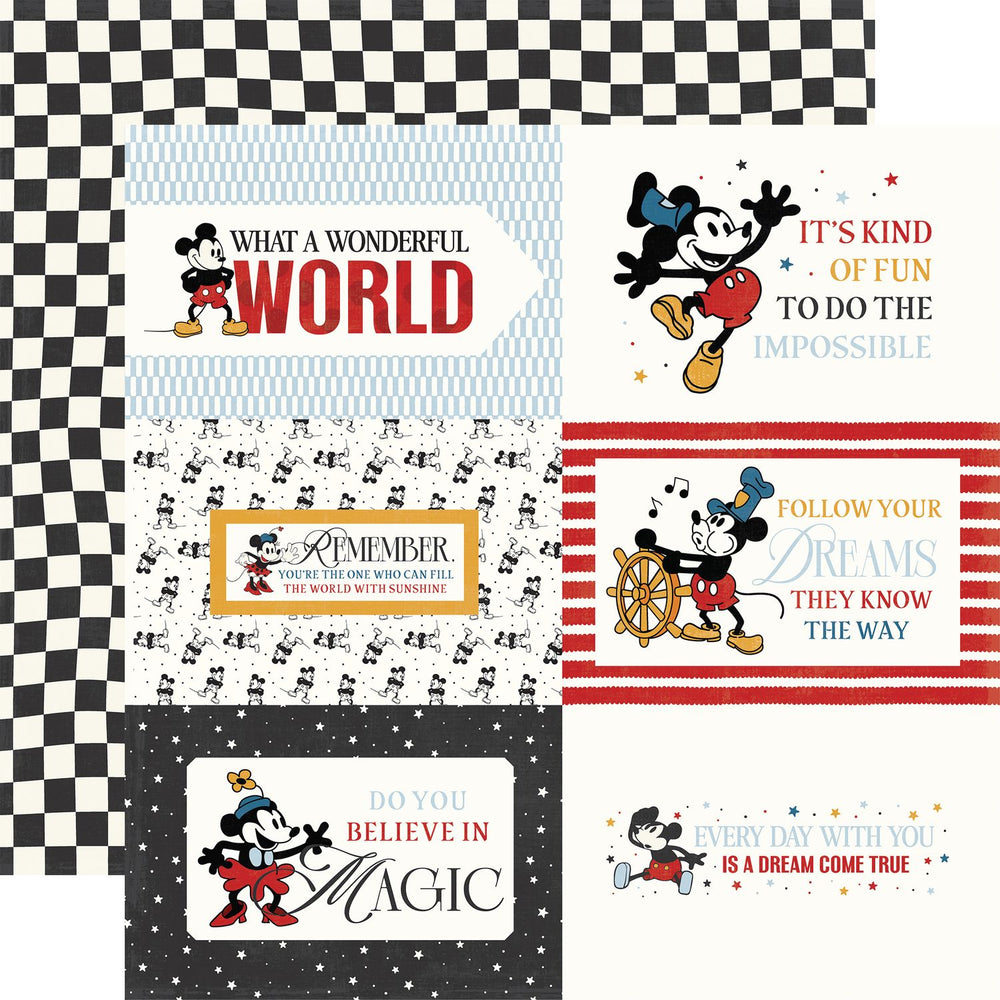 Echo Park Mouse And Me - 6x4 Journaling Cards