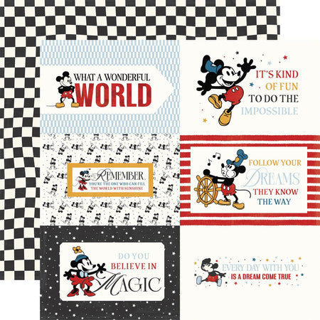 Echo Park Mouse And Me - 6x4 Journaling Cards