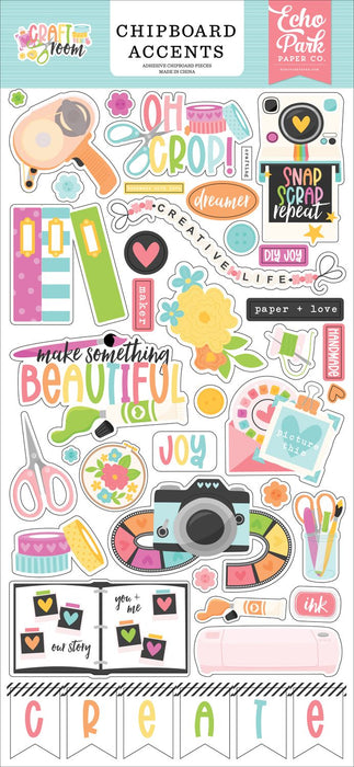 Echo Park Craft Room - Chipboard Accents