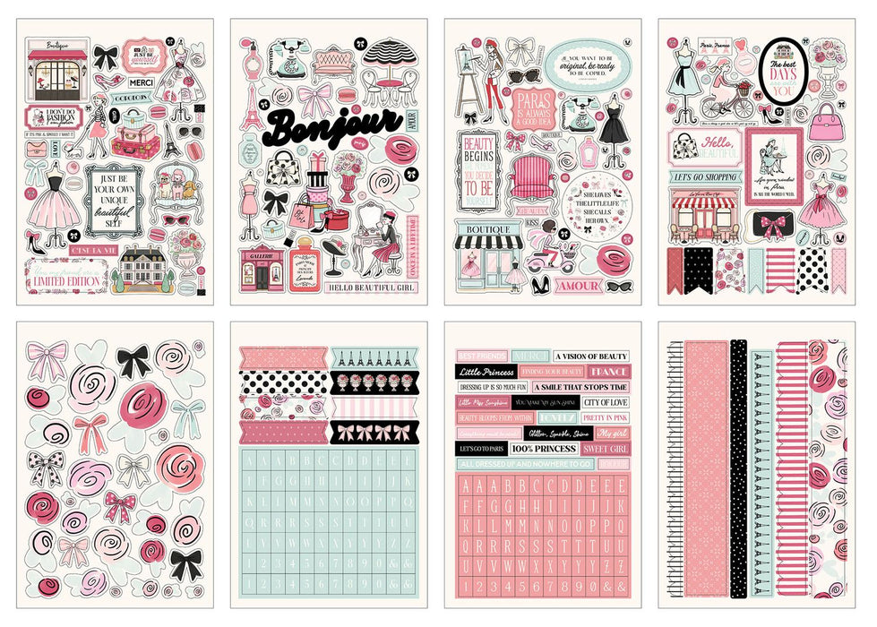 Carta Bella French Girl - Sticker Book