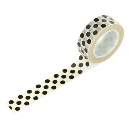 Carta Bella French Girl - Big Black Polka Dot Washi Tape