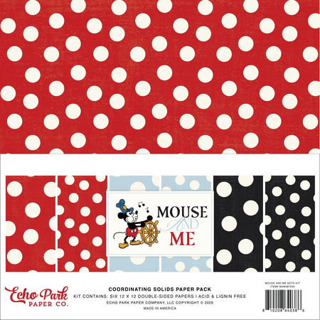 Echo Park Mouse And Me - Coordinating Solids Paper Pack
