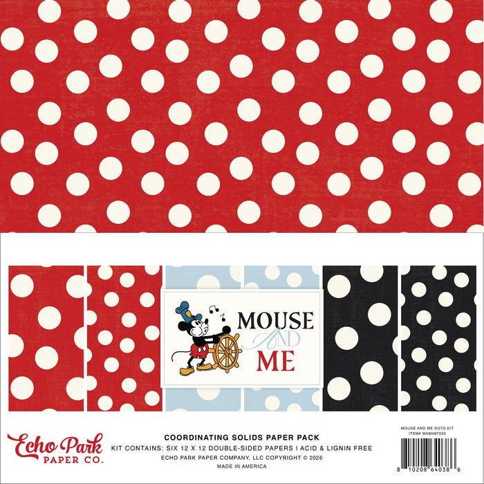 Echo Park Mouse And Me - Coordinating Solids Paper Pack