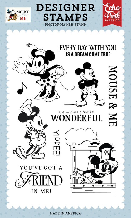 Echo Park Mouse And Me - Vintage Mouse Sweetheart Stamps