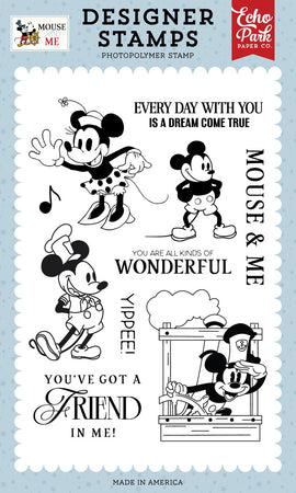 Echo Park Mouse And Me - Vintage Mouse Sweetheart Stamps