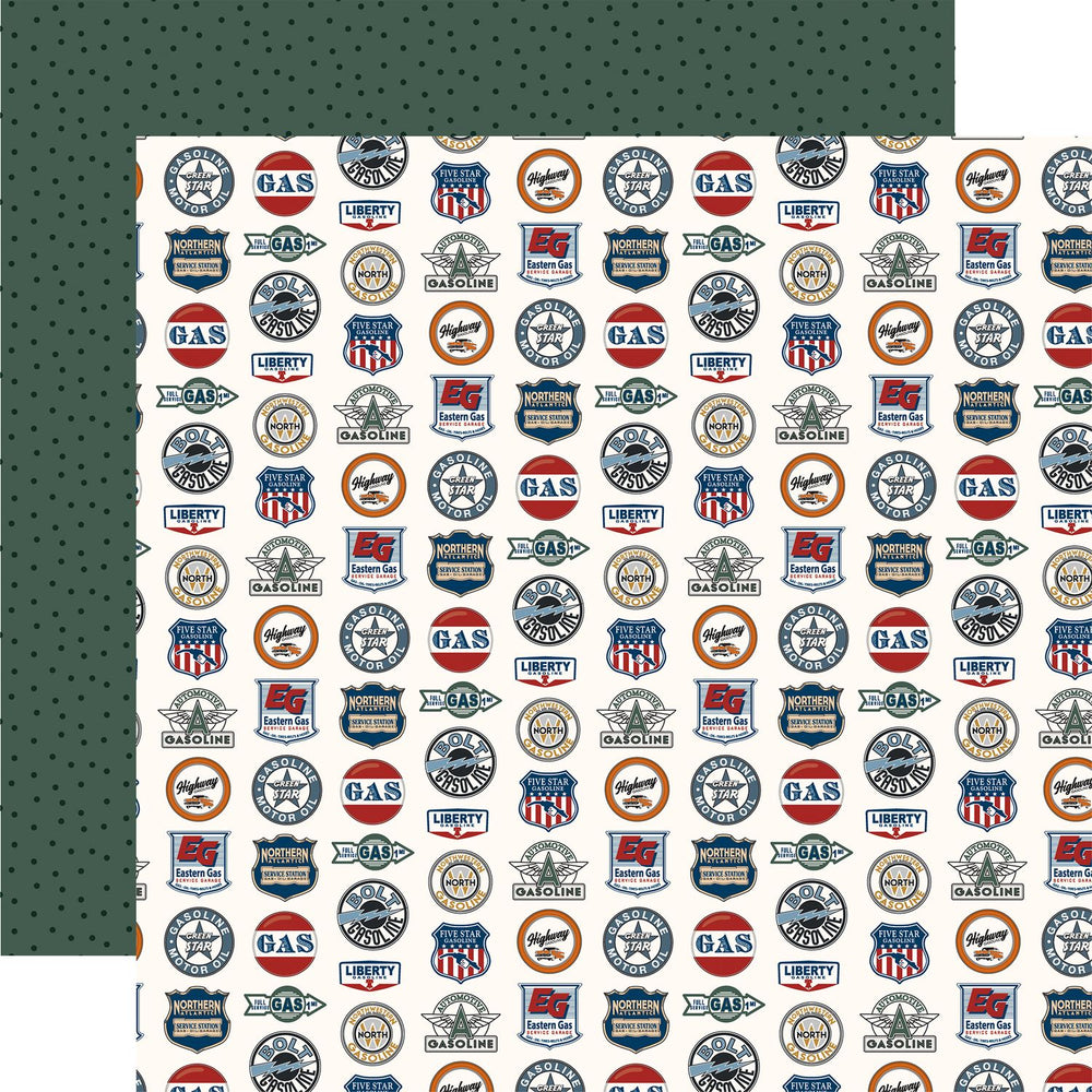 Carta Bella Cars - Gasoline Road Signs