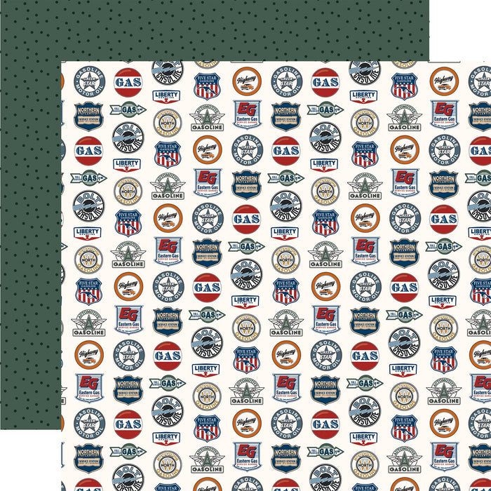 Carta Bella Cars - Gasoline Road Signs