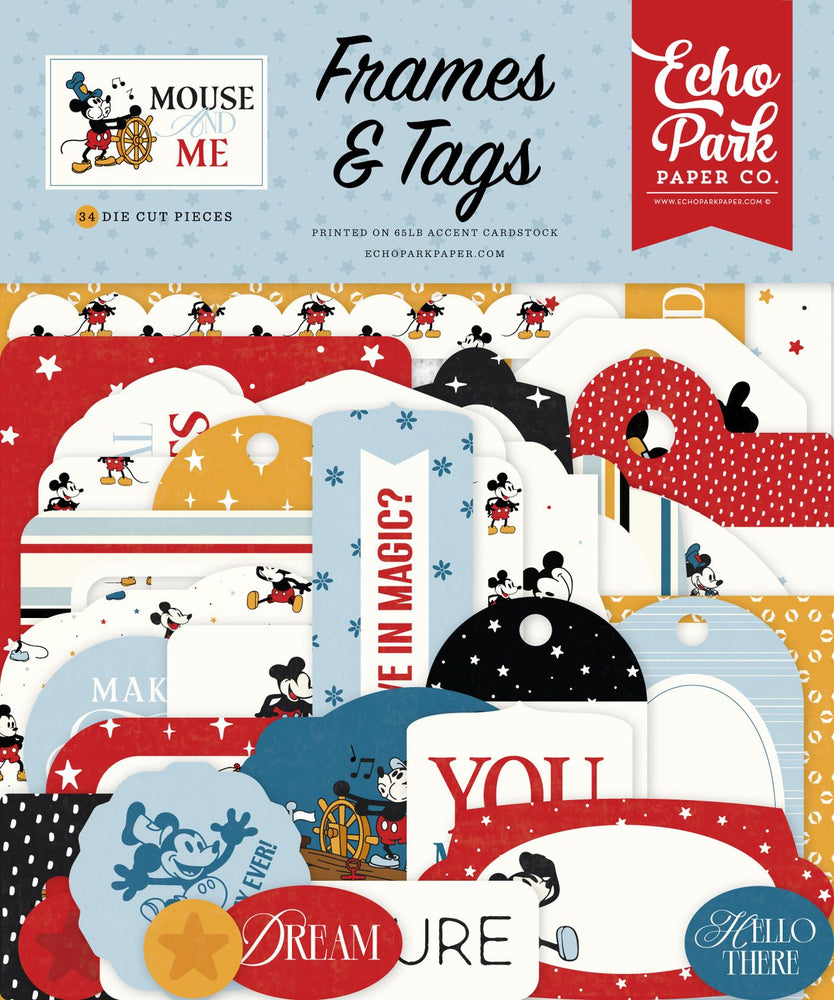 Echo Park Mouse And Me - Ephemera Frames & Tags