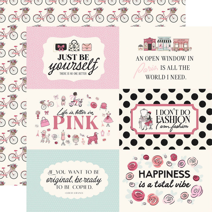 Carta Bella French Girl - 6x4 Journaling Cards