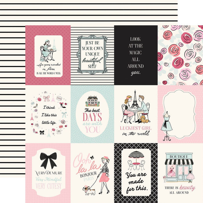 Carta Bella French Girl - 3x4 Journaling Cards