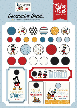 Echo Park Mouse And Me - Decorative Brads