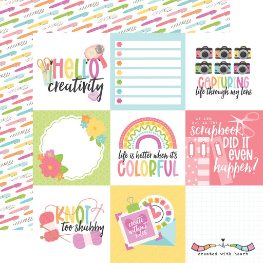 Echo Park Craft Room - 4x4 Journaling Cards