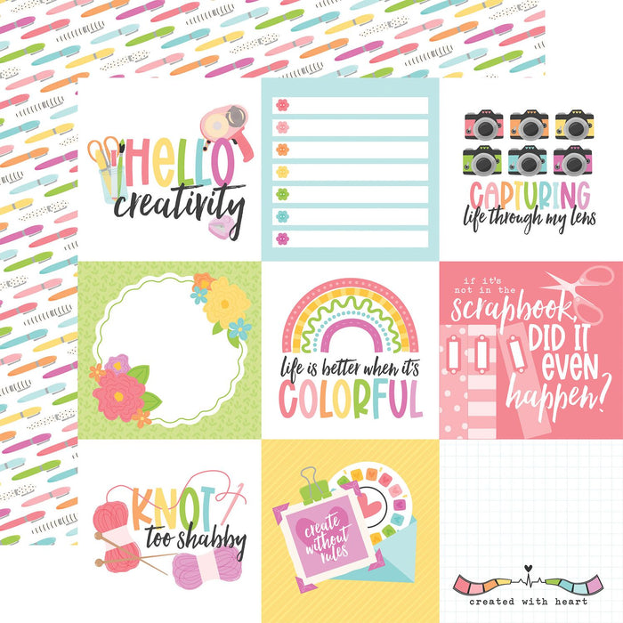 Echo Park Craft Room - 4x4 Journaling Cards