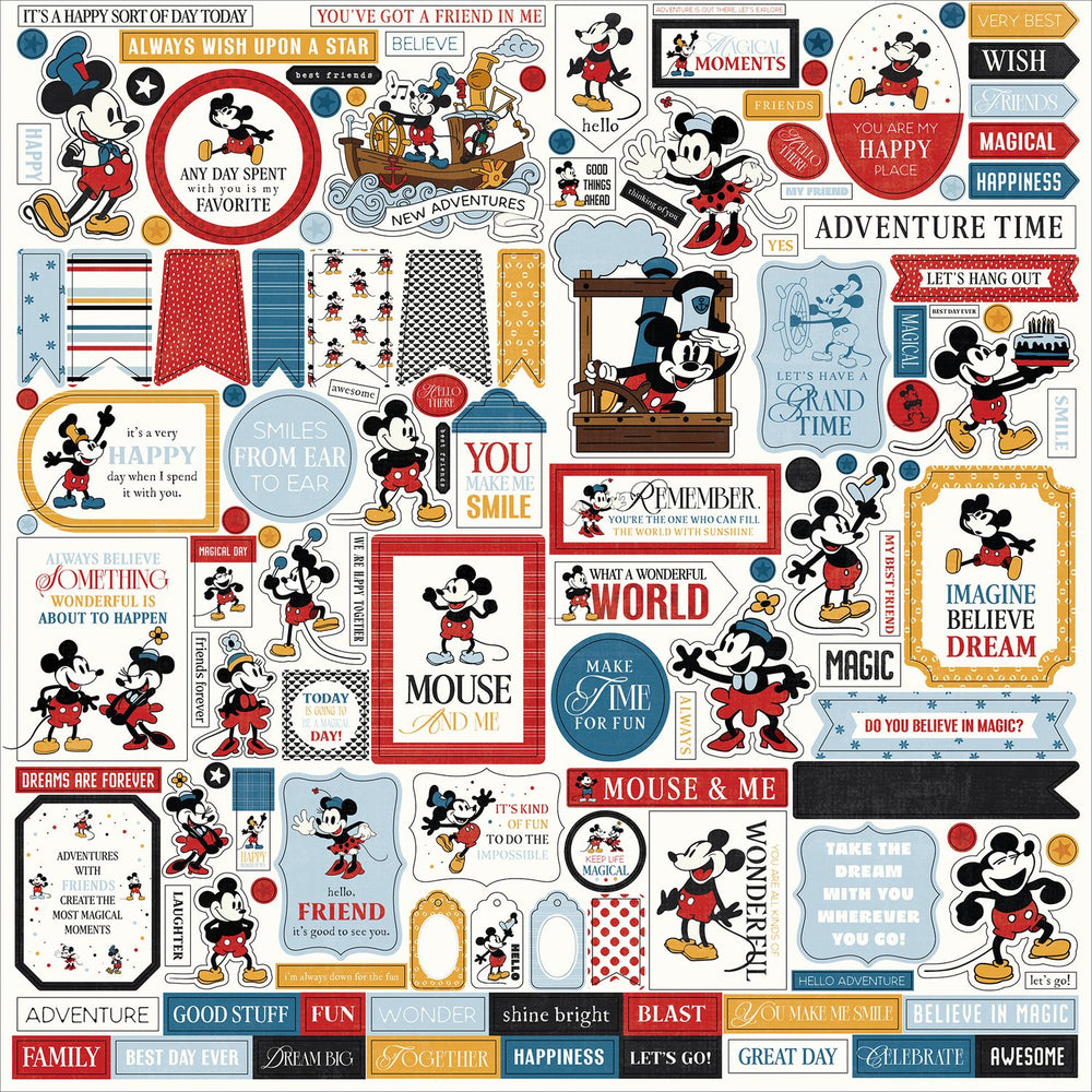 Echo Park Mouse And Me - Element Stickers