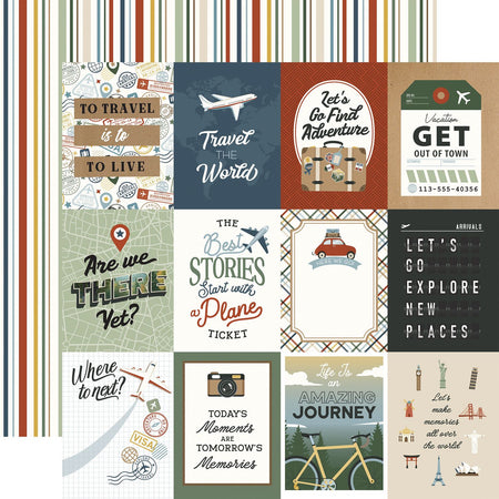 Echo Park It's Time To Travel - 3x4 Journaling Cards