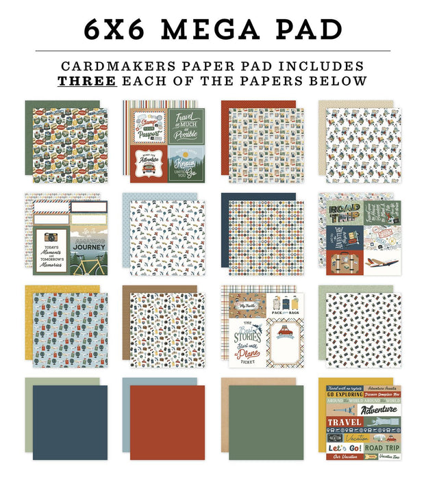 Echo Park It's Time To Travel - 6x6 Mega Pad