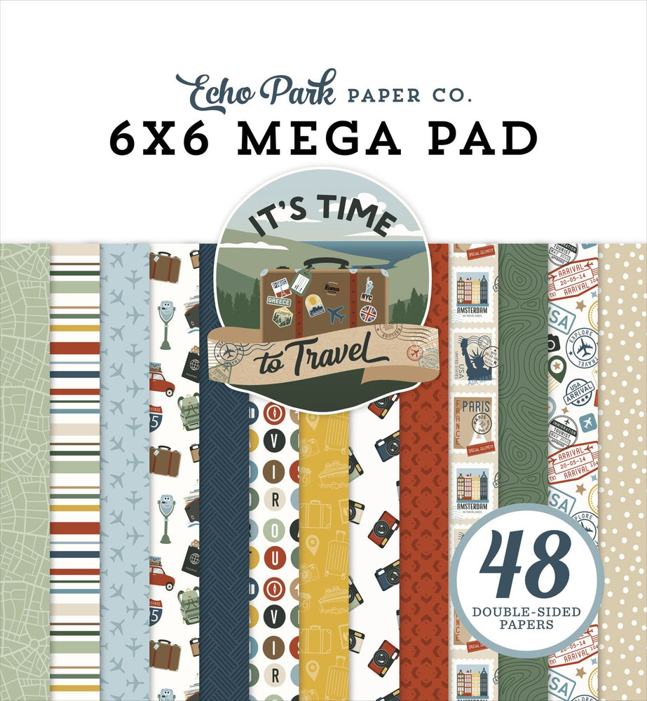 Echo Park It's Time To Travel - 6x6 Mega Pad