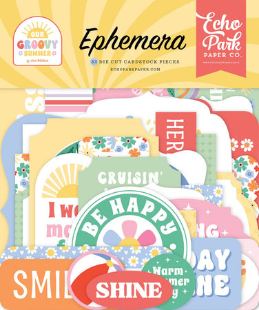 Echo Park Our Groovy Summer - Ephemera Icons
