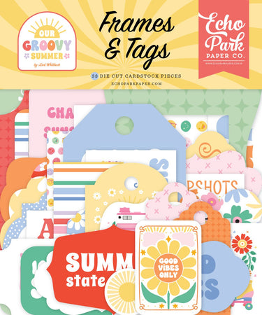 Echo Park Our Groovy Summer - Ephemera Frames & Tags