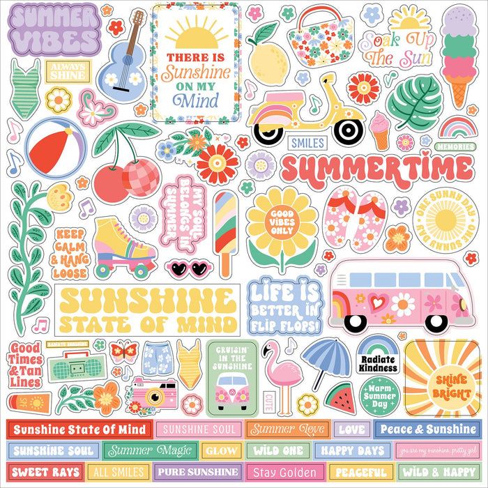 Echo Park Our Groovy Summer - Element Stickers