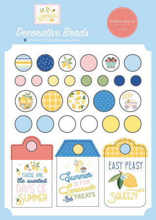 Carta Bella Lemonade - Decorative Brads